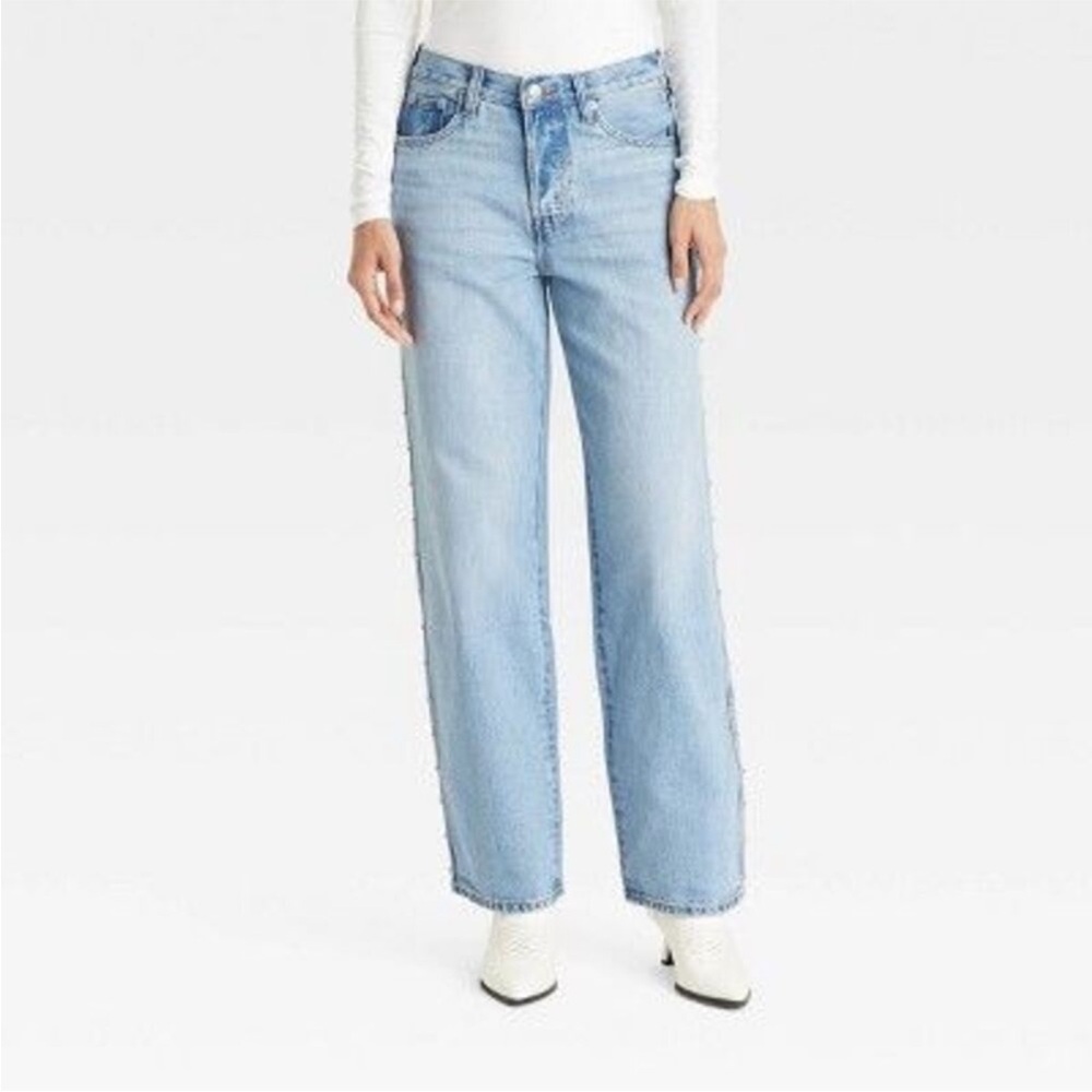 Universal Thread Mid - Rise Studded Jean